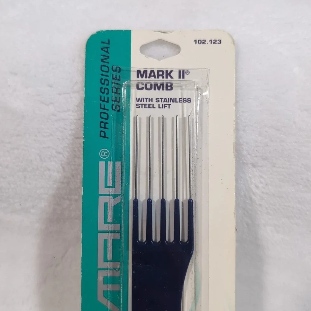 Comare Mark II Comb w/ Steel‎ (Pick) GRIP Professional Styling Tools Vintage NOS